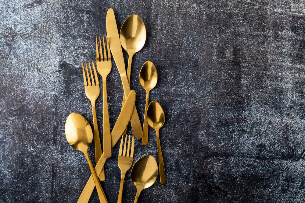 Gold Flatware