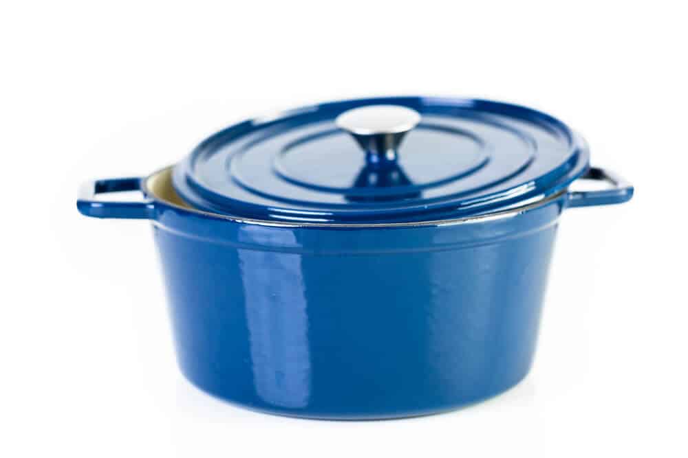 Blue Cast Iron Dutch Oven