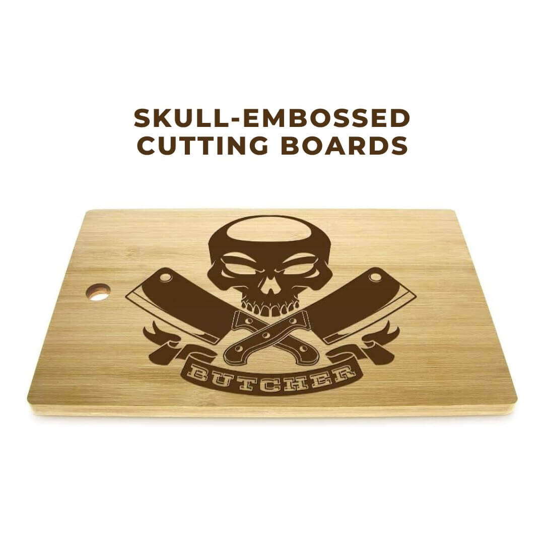 Skull-Embossed Cutting Boards