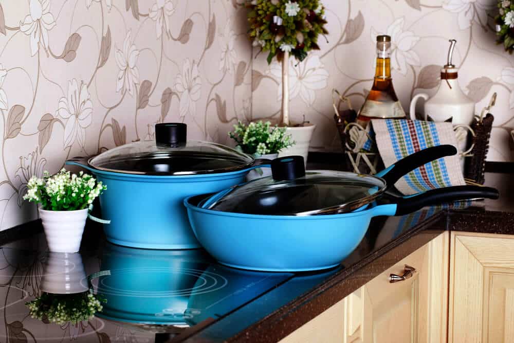 blue cookware