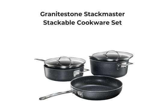 Granitestone Stackmaster Stackable Cookware Set