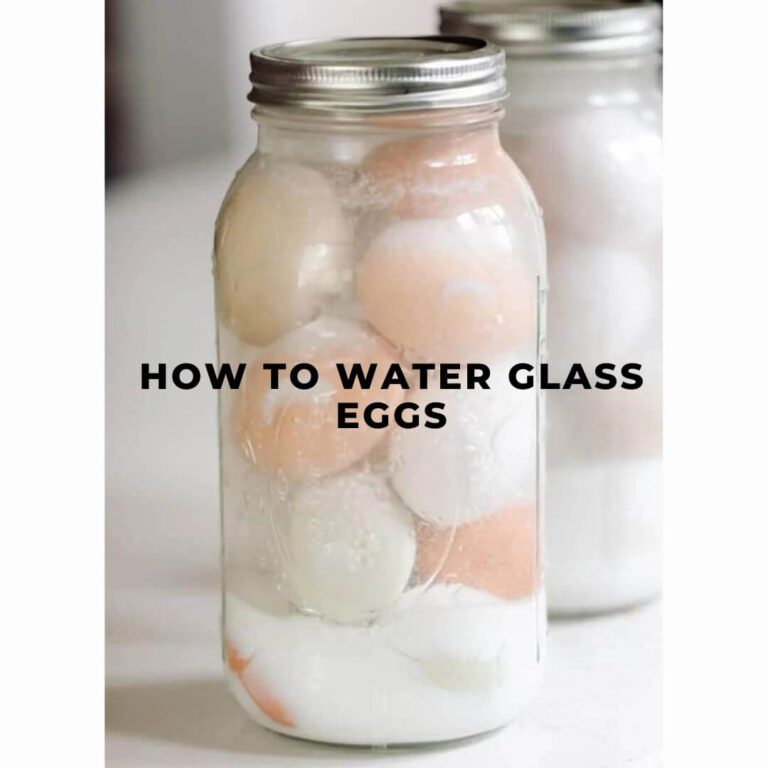 how to water glass eggs