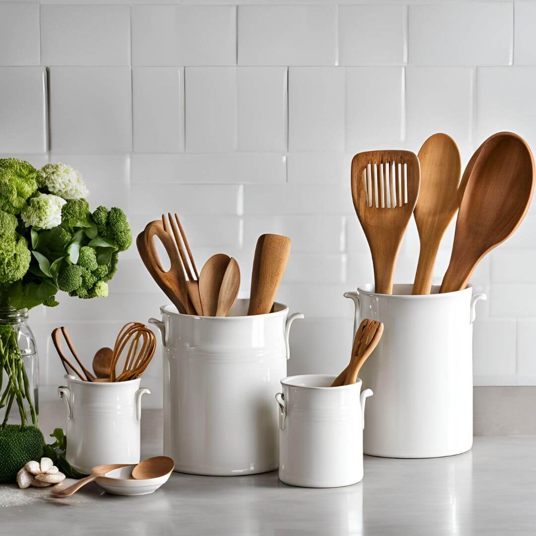 large kitchen utensil holder