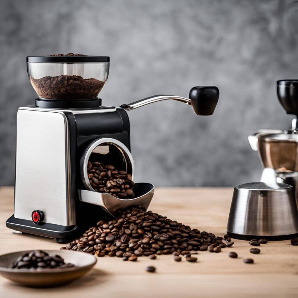 Grinding Coffee Beans With A Burr Grinder