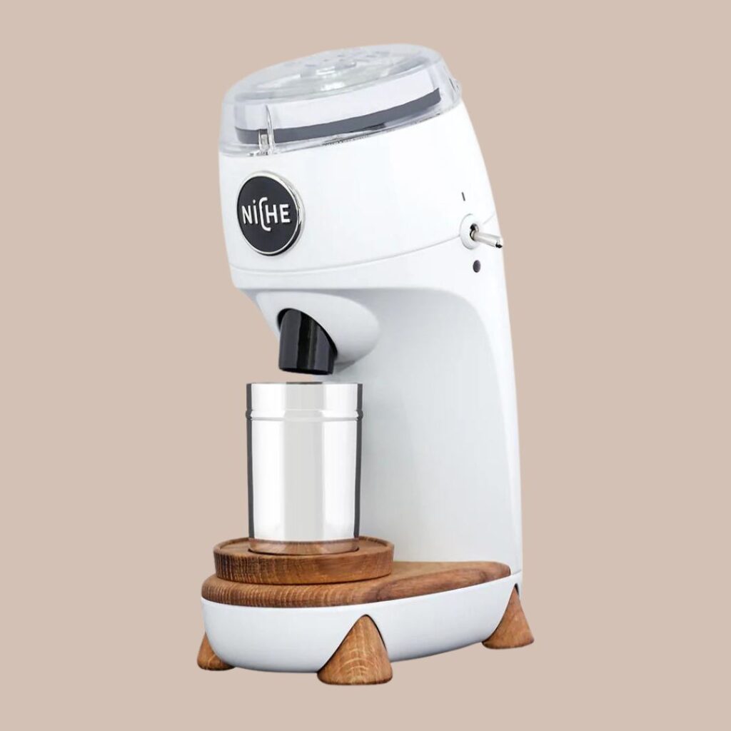 Niche coffee grinder with a sleek, compact design 