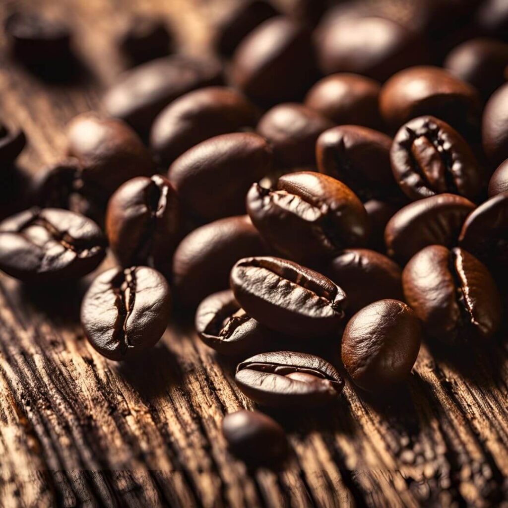 An assortment of coffee beans in various colors and textures, showcasing different types of beans for selecting the right coffee for brewing.